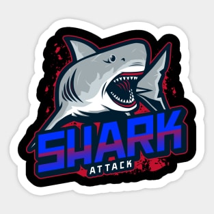 Shark attack Sticker